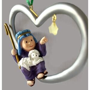 Lot of Three Nativity - North Star - Mary and Jesus Christmas Ornaments